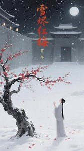《雪烬红梅》