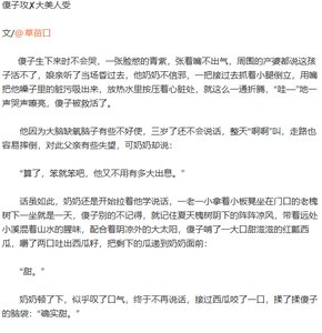 《傻子攻和大美人受》